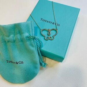 Tiffany & Co Silver Butterfly Picasso Necklace 16"